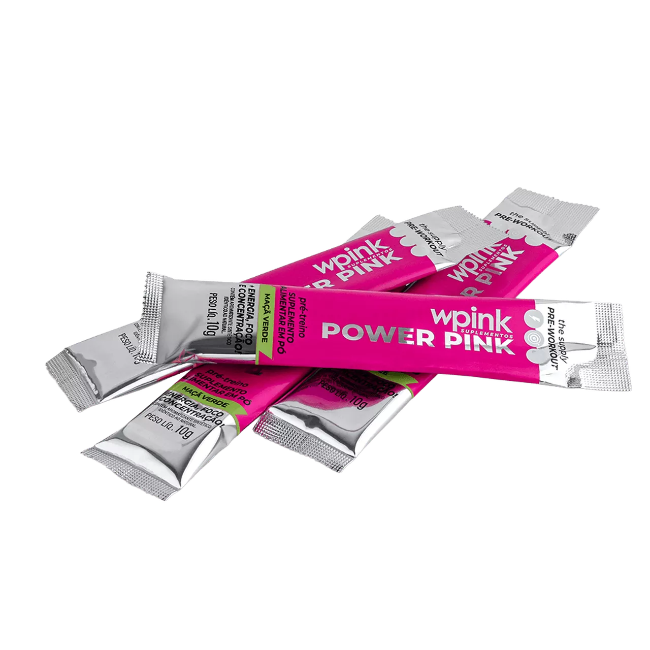 power pink de maçã verde - pré-treino – 300g - wp